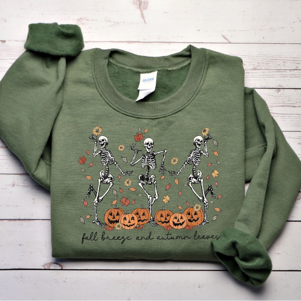 Fall breeze Autumn Leaves Crewneck